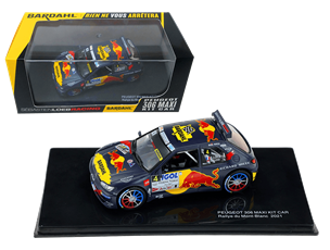 Sébastien Loeb Racing's Peugeot 306 MAXI miniature car from the 2021 Mont Blanc Rally