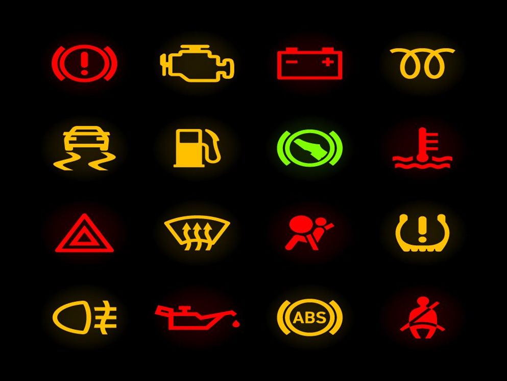 De verklikkerlichtjes op het dashboard van de wagen leren begrijpen 